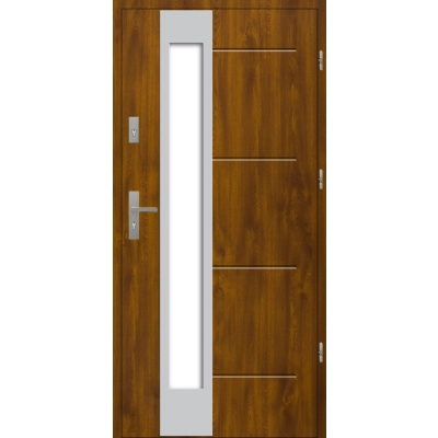 Drzwi S36 T53 INOX Złoty Dąb 55 mm